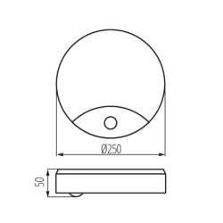 https://design-led.fr/ Plafonnier LED SANSO détecteur 15W Ø250 4000k blanc 40,00&nbsp;€ 40,00&nbsp;€ 26520