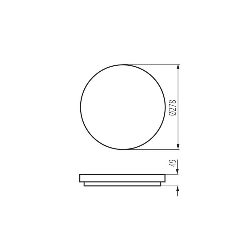 https://design-led.fr/ Plafonnier LED VARSO détecteur Ø278 18W 4000K 53,20&nbsp;€ 53,20&nbsp;€ 26981