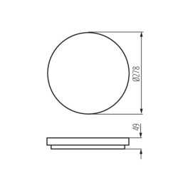 https://design-led.fr/ Plafonnier LED VARSO Ø278 18W 4000K 41,80&nbsp;€ 41,80&nbsp;€ 26441