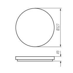 https://design-led.fr/ Plafonnier LED VARSO Ø327 24W 4000K 50,20&nbsp;€ 50,20&nbsp;€ 26445