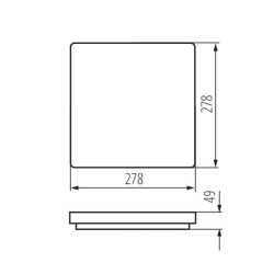 https://design-led.fr/ Plafonnier LED VARSO détecteur 278 x 278 18W 4000K 56,70&nbsp;€ 56,70&nbsp;€ 26980