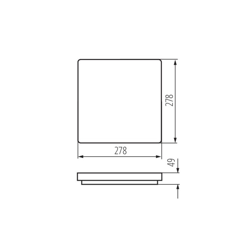 https://design-led.fr/ Plafonnier LED VARSO 278 x 278 18W 4000K 44,20&nbsp;€ 44,20&nbsp;€ 26443