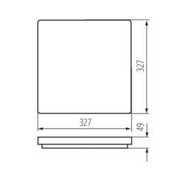 https://design-led.fr/ Plafonnier LED VARSO détecteur 327 x 327 24W 4000K 65,60&nbsp;€ 65,60&nbsp;€ 26983