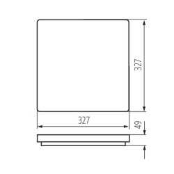 https://design-led.fr/ Plafonnier LED VARSO 327 x 327 24W 4000K 53,20&nbsp;€ 53,20&nbsp;€ 26447