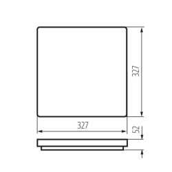 https://design-led.fr/ Plafonnier LED VARSO 327 x 327 36W 4000K 67,30&nbsp;€ 67,30&nbsp;€ 26449