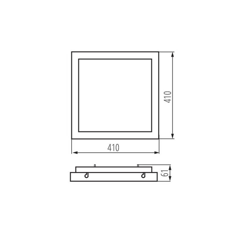 https://design-led.fr/ Plafonnier LED TYBIA détecteur 410 x 410 38W 4000K gris blanc 101,50&nbsp;€ 101,50&nbsp;€ 24641