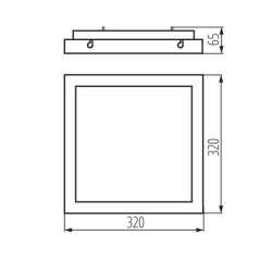 https://design-led.fr/ Plafonnier LED TYBIA 320 x 320 25W 4000K noir 73,00&nbsp;€ 73,00&nbsp;€ 24645