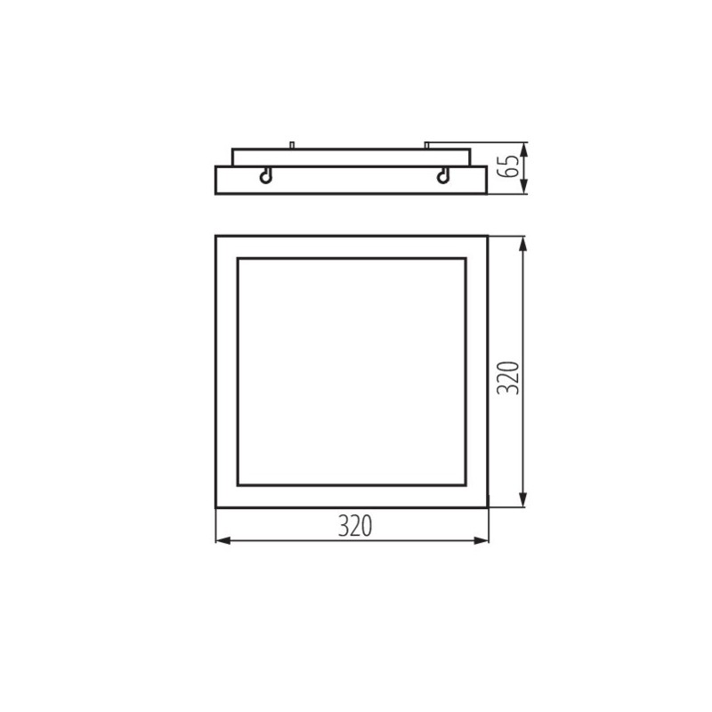 https://design-led.fr/ Plafonnier LED TYBIA 320 x 320 25W 4000K noir 73,00&nbsp;€ 73,00&nbsp;€ 24645