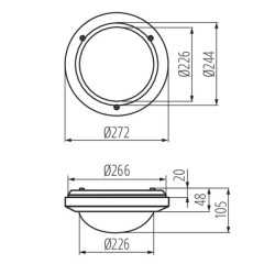 https://design-led.fr/ Plafonnier MARC 1xE27 Ø272 blanc 24,20&nbsp;€ 24,20&nbsp;€ 7015