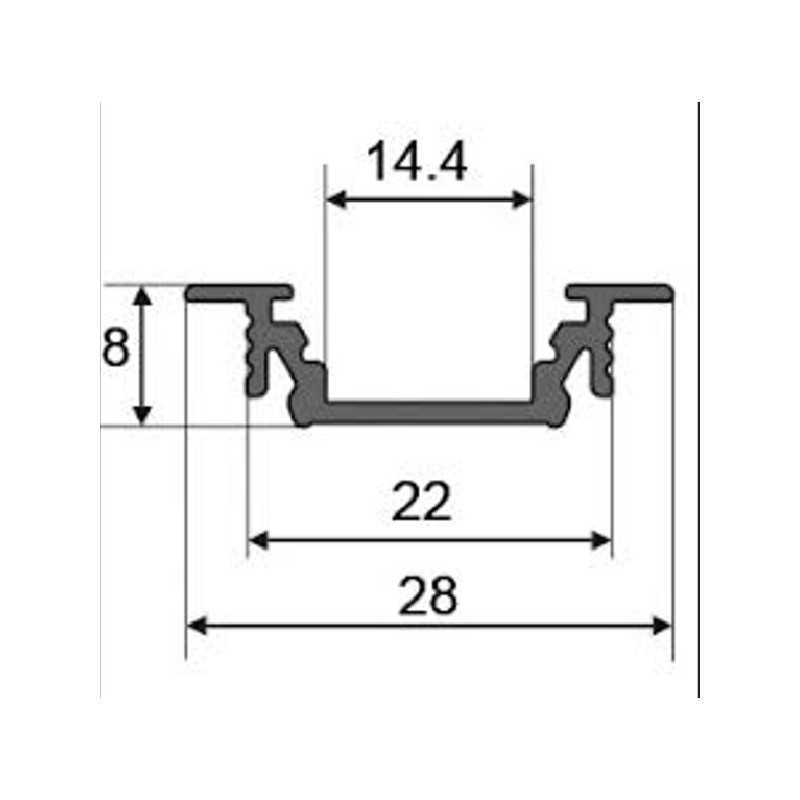 https://design-led.fr/ Profilé aluminium anodisé 2M pour ruban led rainure XL 27,40&nbsp;€ 27,40&nbsp;€ 9888
