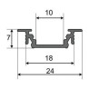 https://design-led.fr/ Profile Rainure Aluminium Anodisé 2m pour bandeaux LED 20,40&nbsp;€ 20,40&nbsp;€ 9823