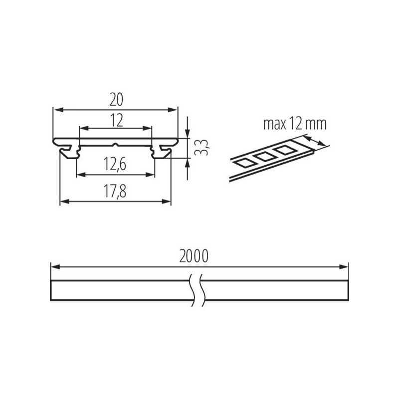 https://design-led.fr/ Profilé en aluminium PROFILO H 2ml 8,60&nbsp;€ 8,60&nbsp;€ 26561