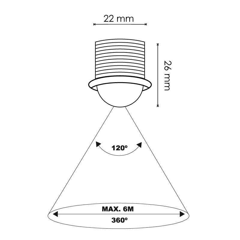 https://design-led.fr/ Détecteur de Mouvement Mini Pir 360º détecteur à encastré 16,80&nbsp;€ 16,80&nbsp;€ LM9014