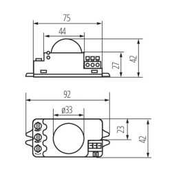 https://design-led.fr/ Détecteur de mouvement HF ROLF 19,00&nbsp;€ 19,00&nbsp;€ 8820