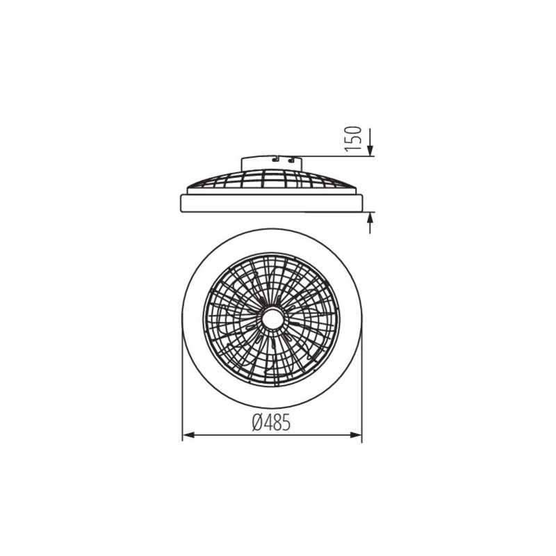 https://design-led.fr/ Plafonnier LED PLAVE 48 + 15W 3000/4000/6000K ventilateur 49cm 119,60&nbsp;€ 119,60&nbsp;€ 38033