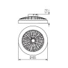 https://design-led.fr/ Plafonnier LED PLAVE 48 + 15W 3000/4000/6000K ventilateur 49cm 119,60&nbsp;€ 119,60&nbsp;€ 38033