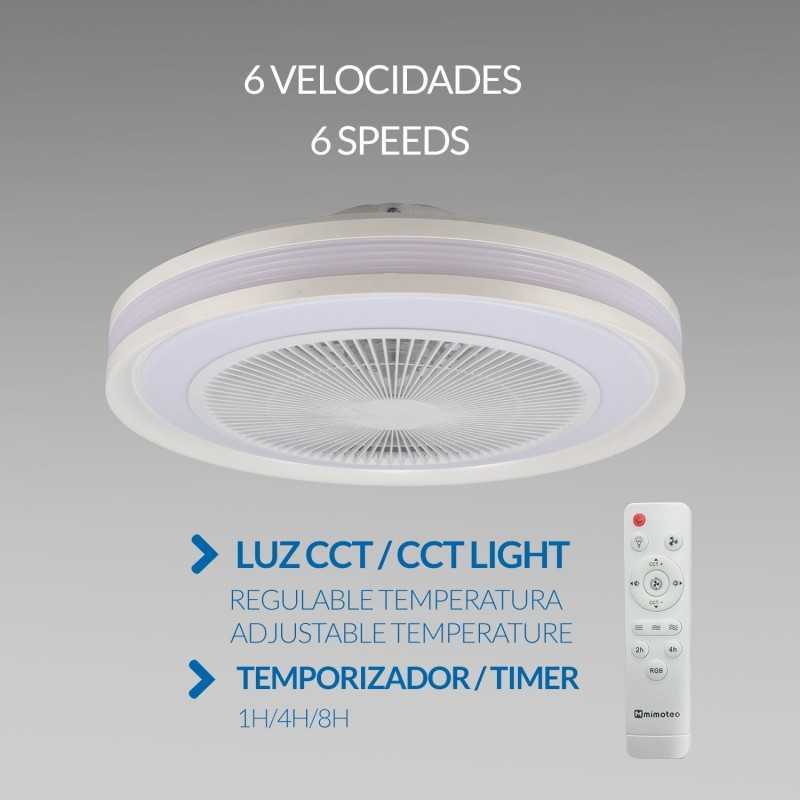 https://design-led.fr/ Ventilateur de Plafond à Led Colours Cct+ Rgbic 50cm 190,70&nbsp;€ 190,70&nbsp;€ LM8830