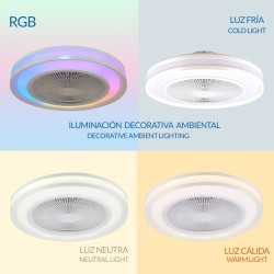 https://design-led.fr/ Ventilateur de Plafond à Led Colours Cct+ Rgbic 50cm 190,70&nbsp;€ 190,70&nbsp;€ LM8830