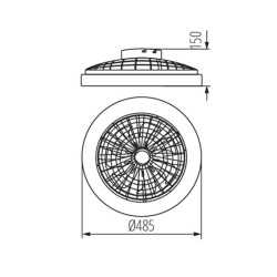 https://design-led.fr/ Plafonnier LED avec ventilateur PLAVE LED CCT+RGB 50cm 106,70&nbsp;€ 106,70&nbsp;€ 38034