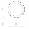 https://design-led.fr/ Plafonnier LED Saillie Rond Ø163 12w 4500k 9,90&nbsp;€ 9,90&nbsp;€ LM5241