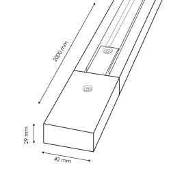https://design-led.fr/ Rail Monophasé Maxpower XD-IT - 2 Mètres Blanc 19,40&nbsp;€ 19,40&nbsp;€ LM3203