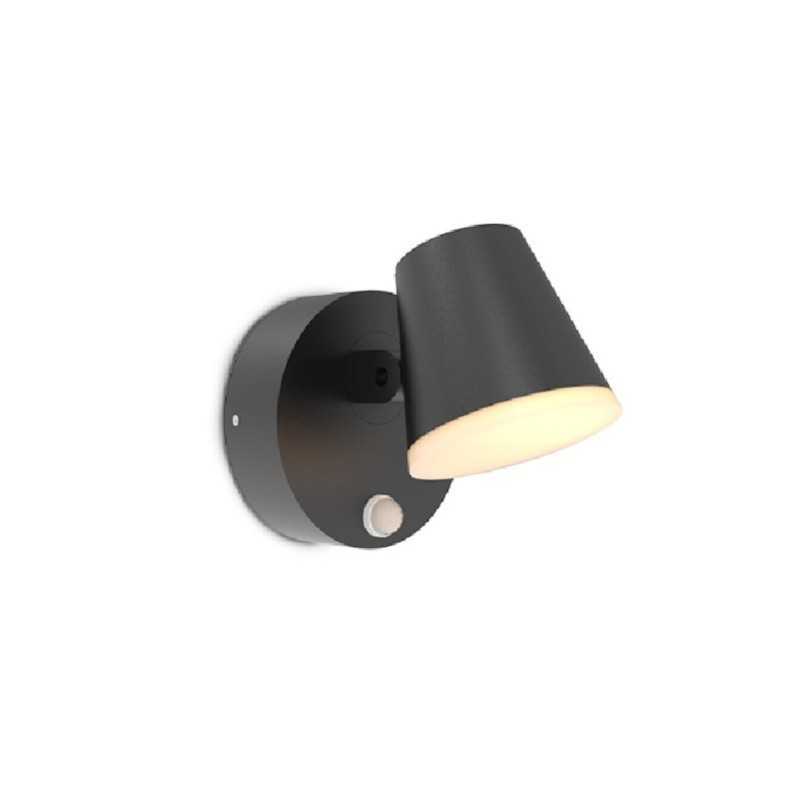 https://design-led.fr/ Applique Murale CAMELIA Orientable LED Noir & Détecteur IR 12.5W 3000K IP54 117,50&nbsp;€ 117,50&nbsp;€ 100935