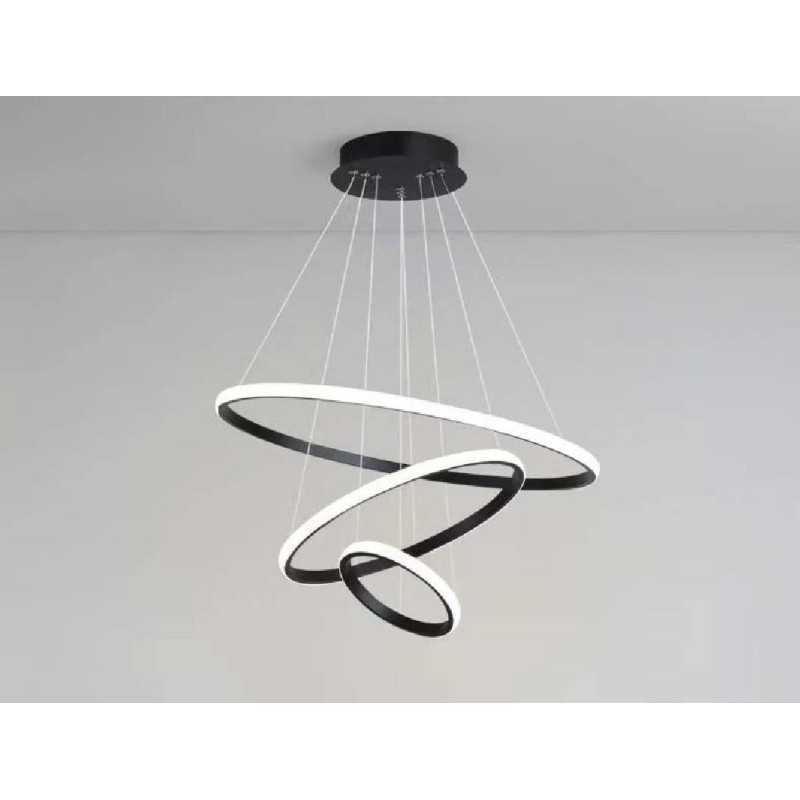 https://design-led.fr/ Lampe Suspendue Tringhs noir 3 anneaux 76w CTT dimmable par télécommande 178,50&nbsp;€ 178,50&nbsp;€ A2617