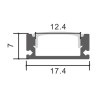 https://design-led.fr/ Diffuseur Noir Pour Profilés Noirs 12,5 Mm Sid - 2 Mètres 1,80&nbsp;€ 1,80&nbsp;€ LM3670