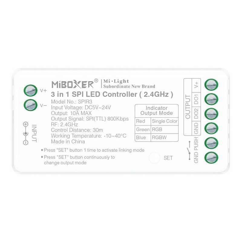https://design-led.fr/ Contrôleur LED SPI 3 en 1 (2.4GHz) 5-24V DC 14,00&nbsp;€ 14,00&nbsp;€ SPIR3