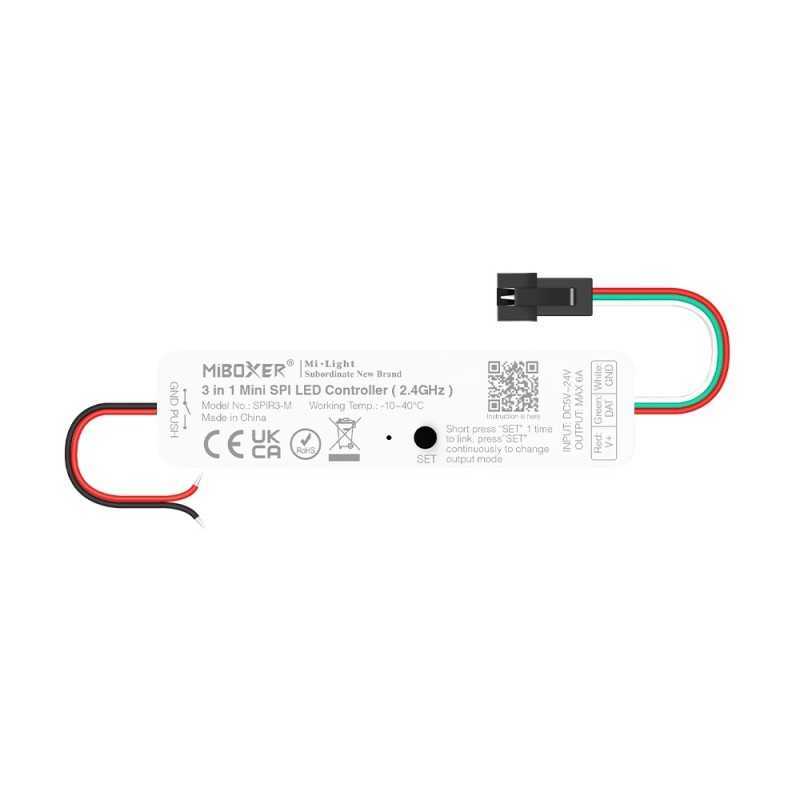 https://design-led.fr/ Mini Contrôleur LED SPI3-M 3 en 1 (2.4GHz) 5-24V DC 13,00&nbsp;€ 13,00&nbsp;€ SPIR3M
