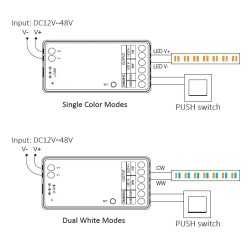 https://design-led.fr/ Contrôleur LED Miboxer 2 fils 2 en 1 2,4 GHz 12-48V DC (LC2-RF) 22,30&nbsp;€ 22,30&nbsp;€ LC2RF