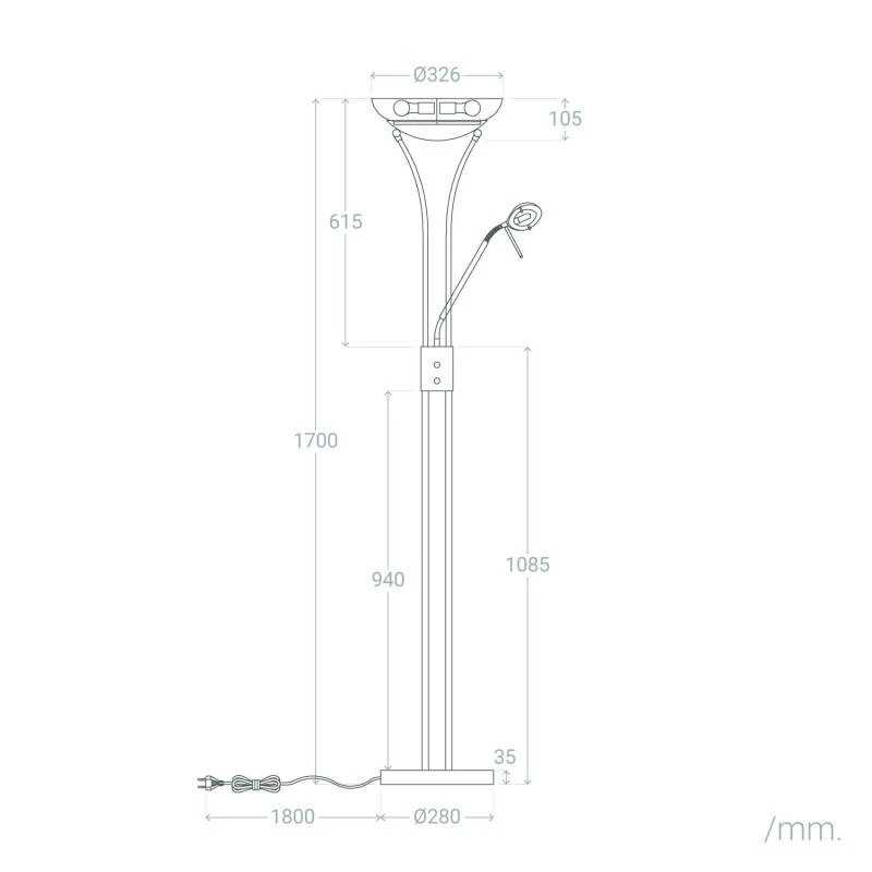 https://design-led.fr/ Lampadaire avec Lecture Métal Ethan Noir 121,30&nbsp;€ 121,30&nbsp;€ C213894