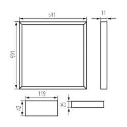 https://design-led.fr/ Panneau Led Cadre LED 595X595 AVAR N 32W 4000k 38,90&nbsp;€ 38,90&nbsp;€ 26788