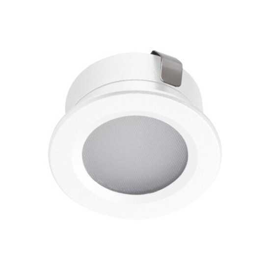 Luminaire LED intégré 12V 1W IMBER Ø30 mm IP65 4000K Blanc