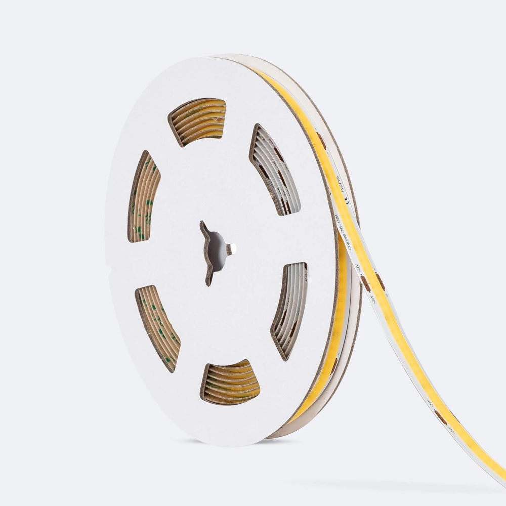 Ruban Led 24V Cob 2700K Ip20 10W/m - 5 Mètres - 24V - Garantie 3 ans
